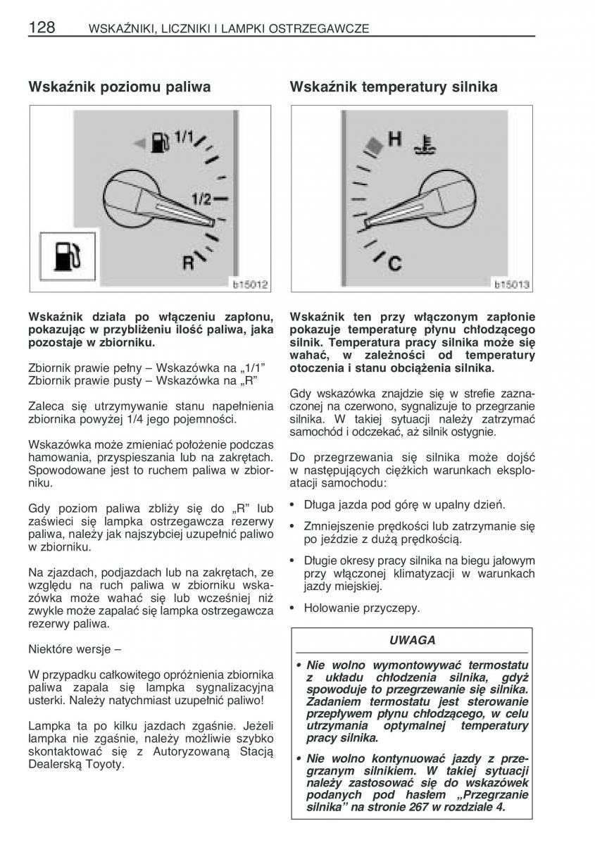 manual  Toyota Corolla Verso I 1 instrukcja / page 135