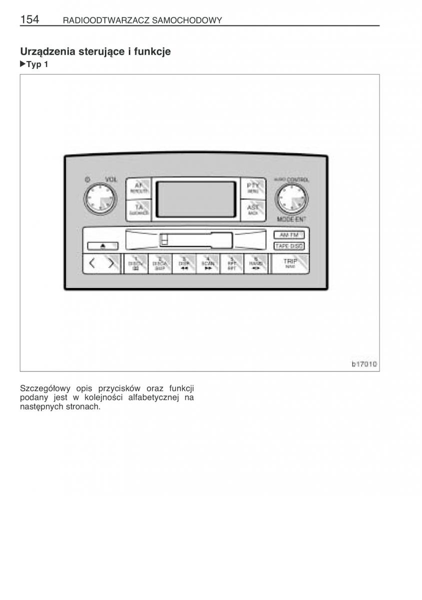 manual  Toyota Corolla Verso I 1 instrukcja / page 161