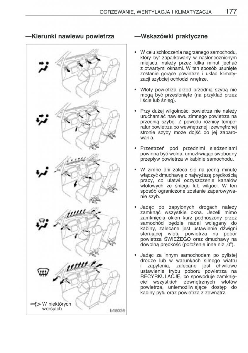 manual  Toyota Corolla Verso I 1 instrukcja / page 184