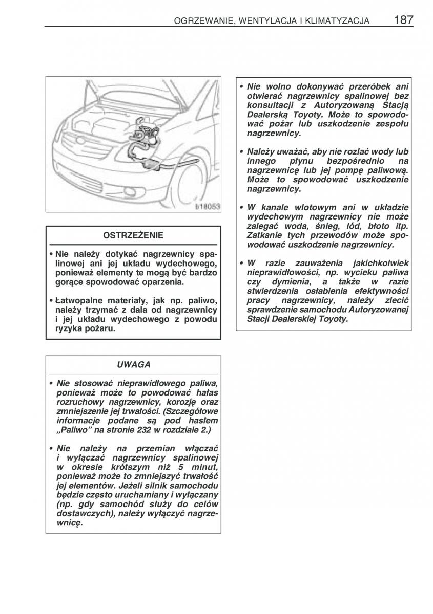 Toyota Corolla Verso I 1 instrukcja obslugi / page 194