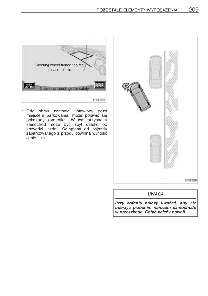 Toyota Corolla Verso I 1 instrukcja obslugi / page 216