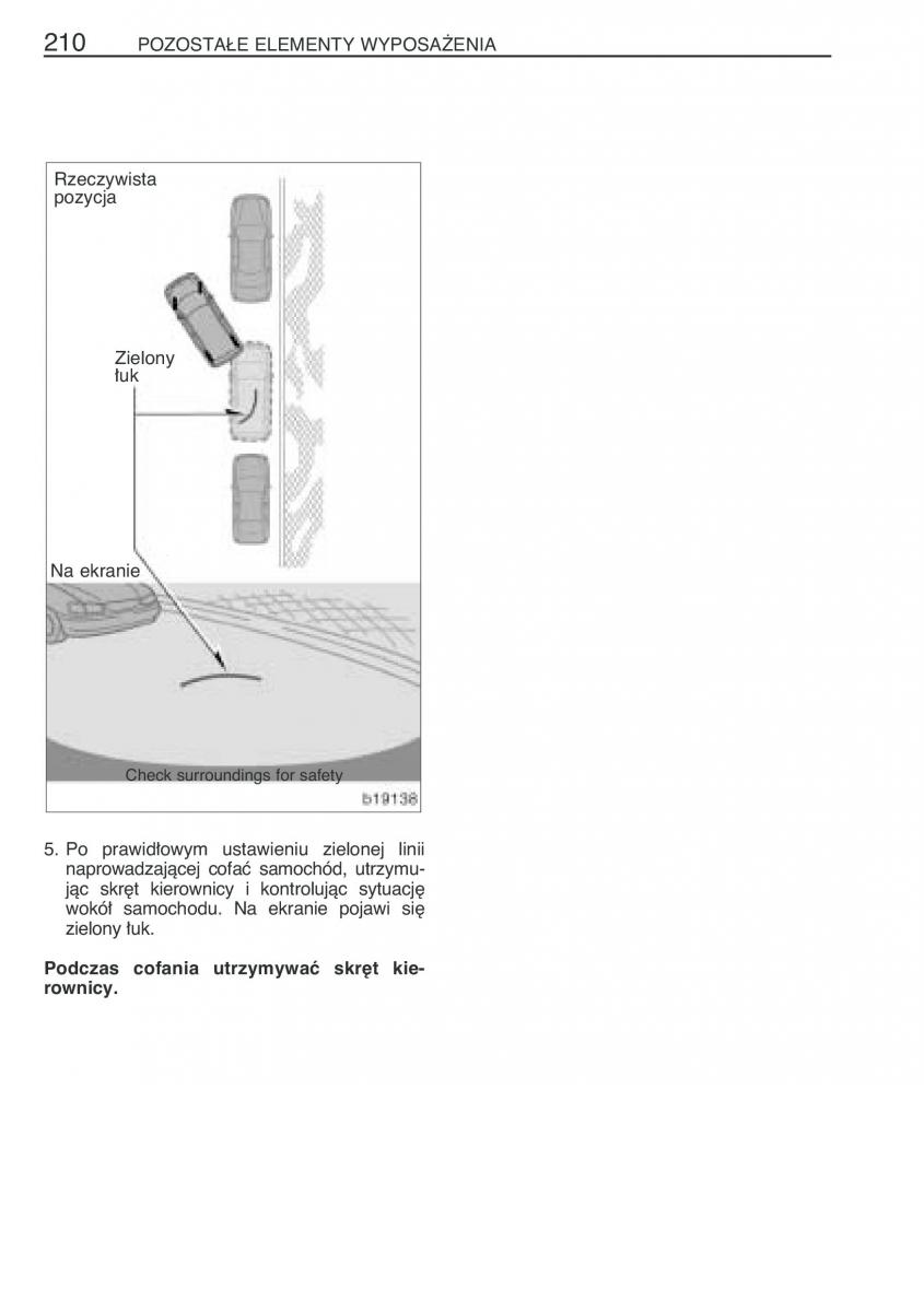 manual  Toyota Corolla Verso I 1 instrukcja / page 217