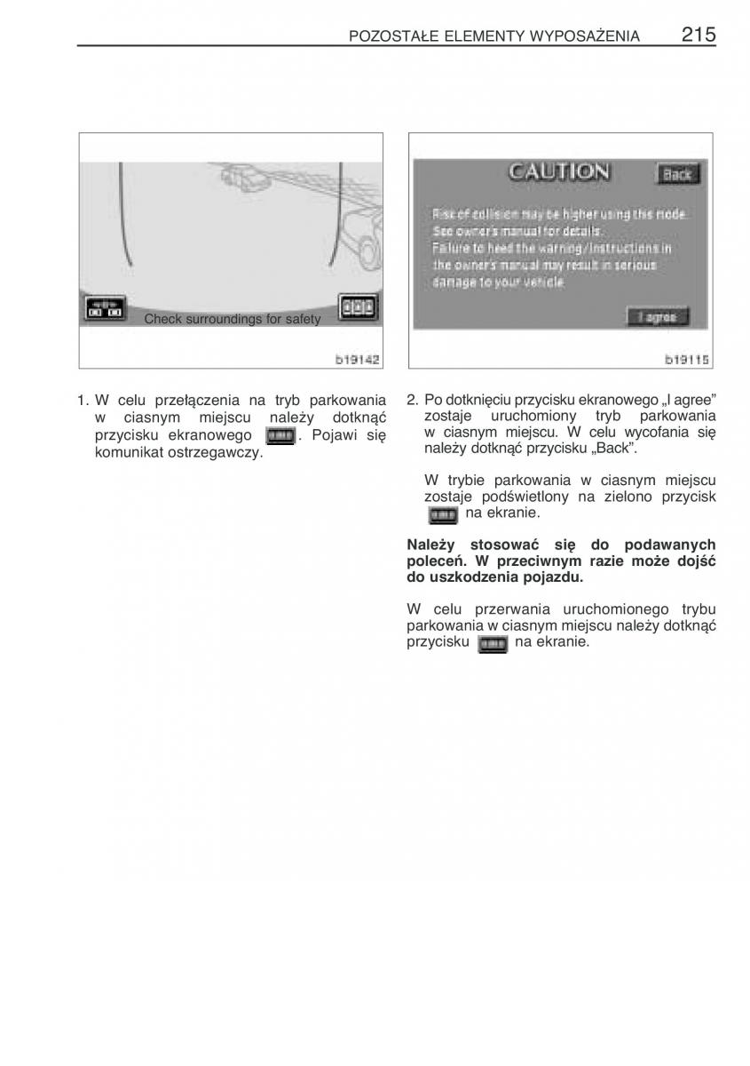 manual  Toyota Corolla Verso I 1 instrukcja / page 222