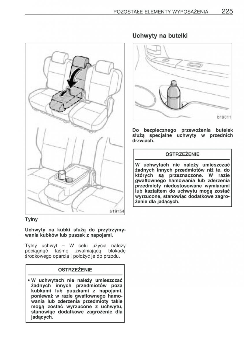 manual  Toyota Corolla Verso I 1 instrukcja / page 232