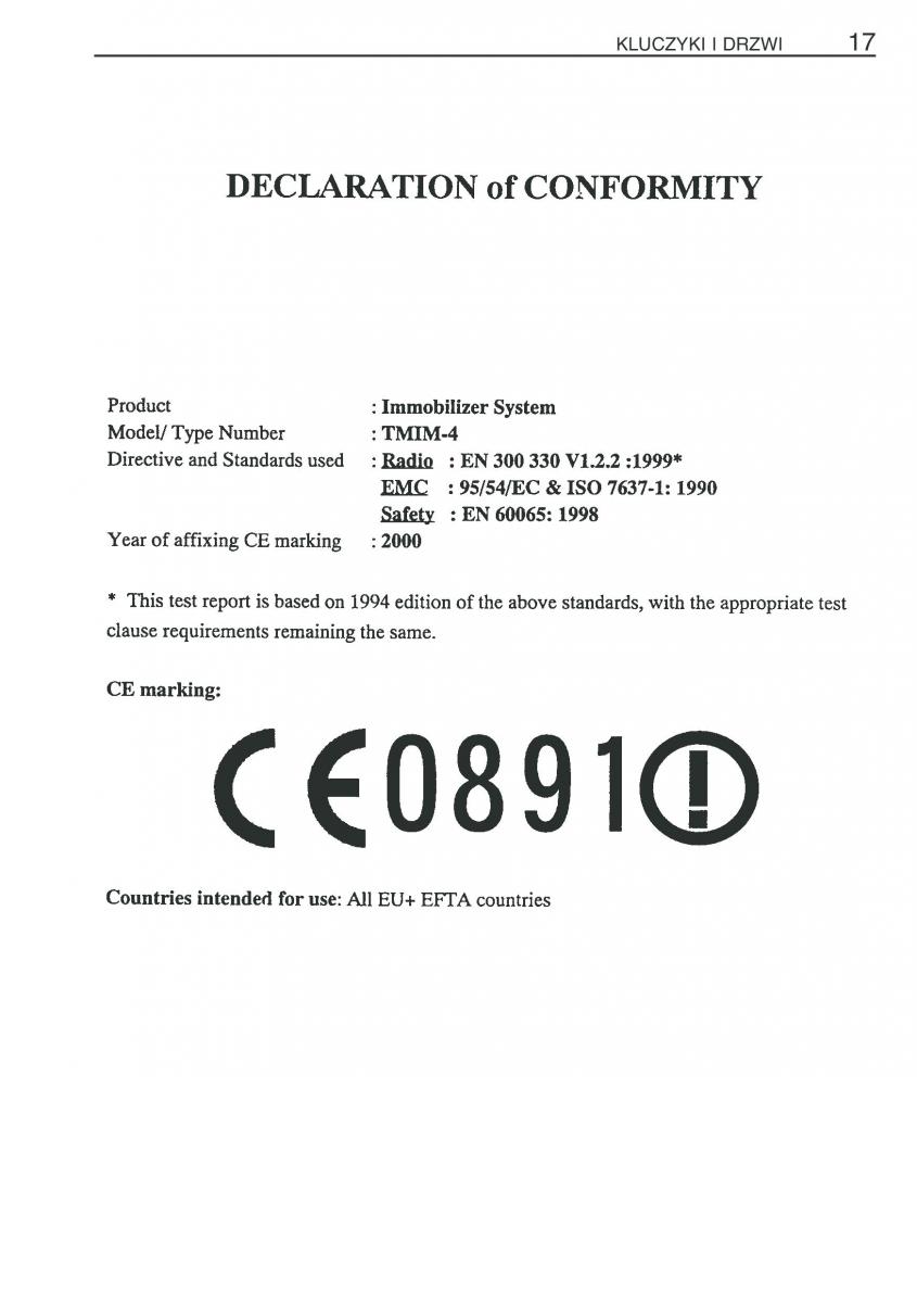 manual  Toyota Corolla Verso I 1 instrukcja / page 24