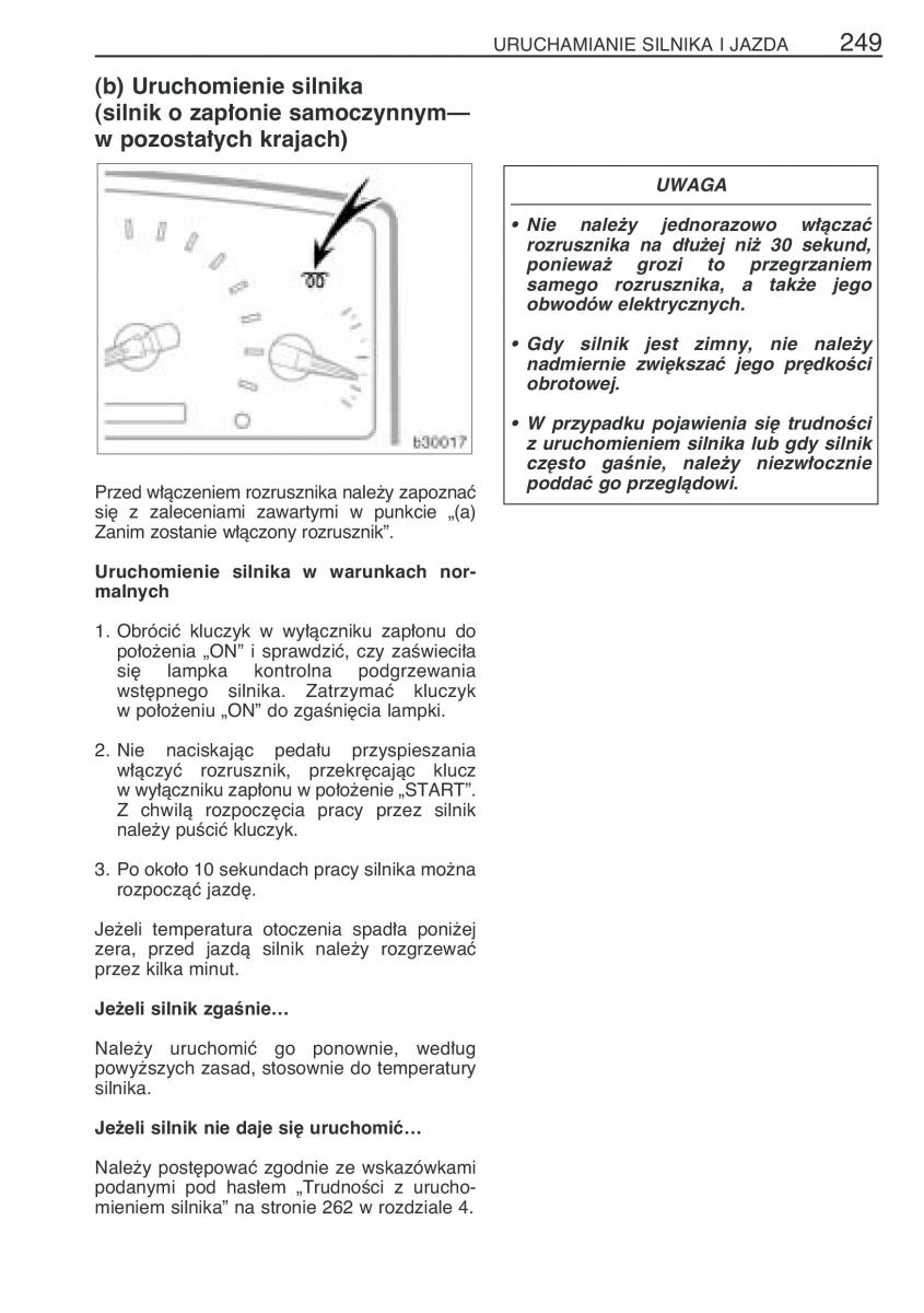 manual  Toyota Corolla Verso I 1 instrukcja / page 256