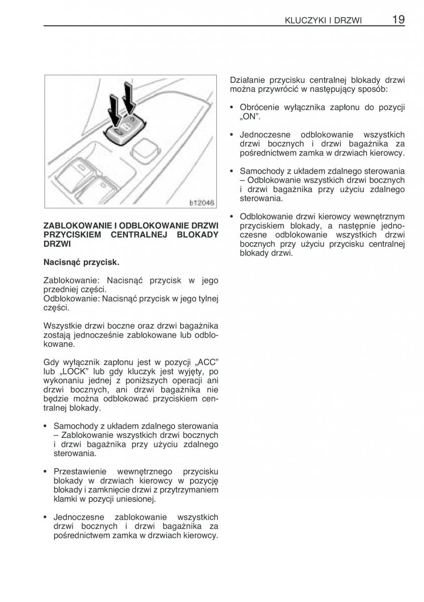 manual  Toyota Corolla Verso I 1 instrukcja / page 26