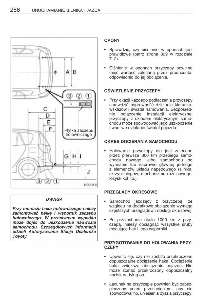 manual  Toyota Corolla Verso I 1 instrukcja / page 263