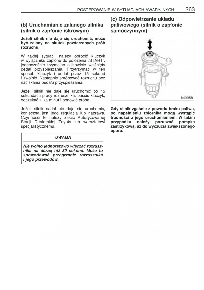 manual  Toyota Corolla Verso I 1 instrukcja / page 270