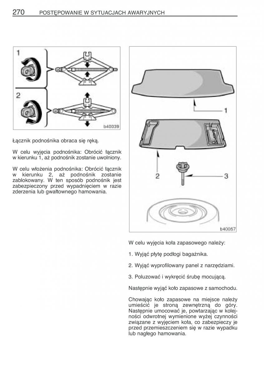 manual  Toyota Corolla Verso I 1 instrukcja / page 277