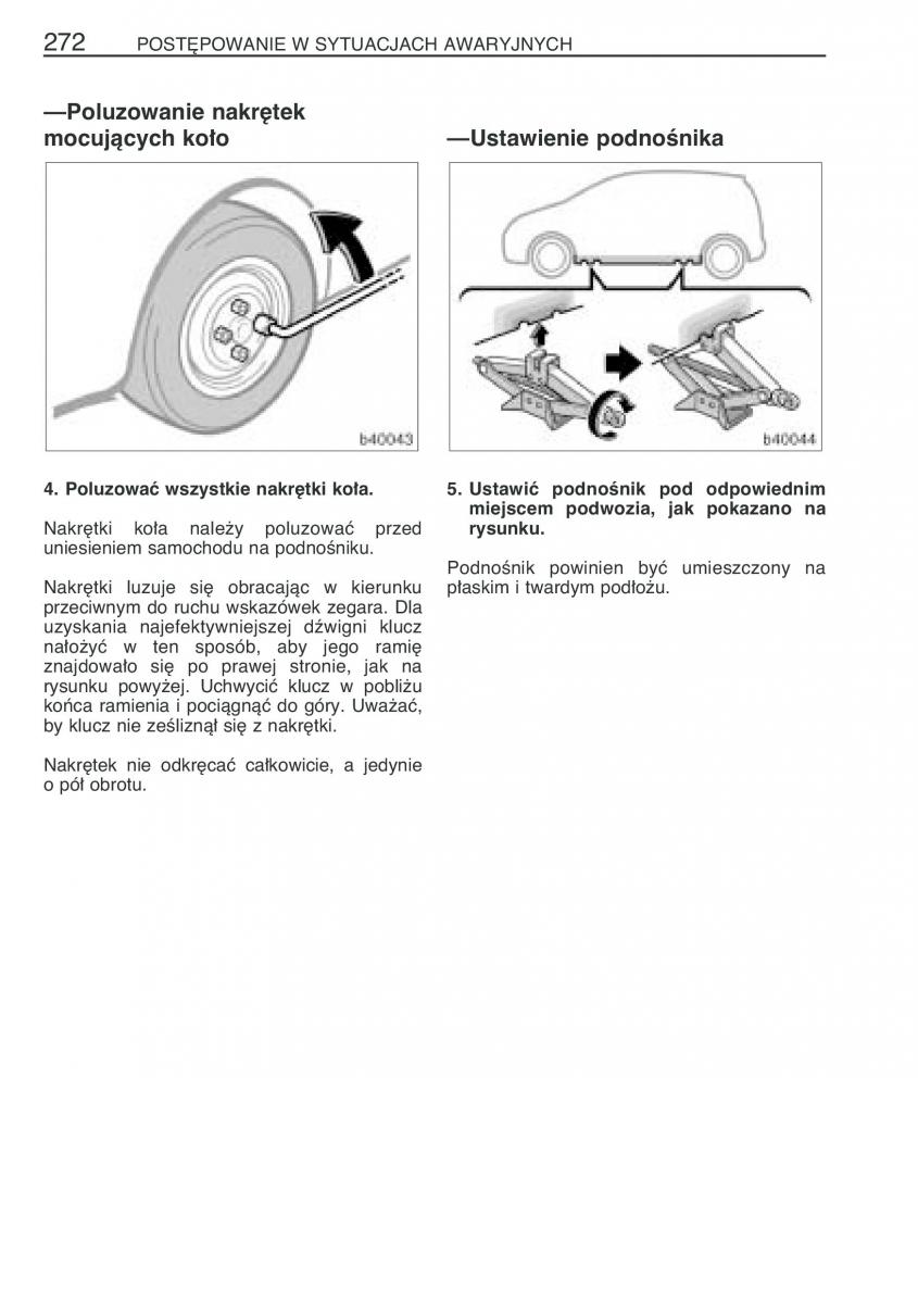 manual  Toyota Corolla Verso I 1 instrukcja / page 279