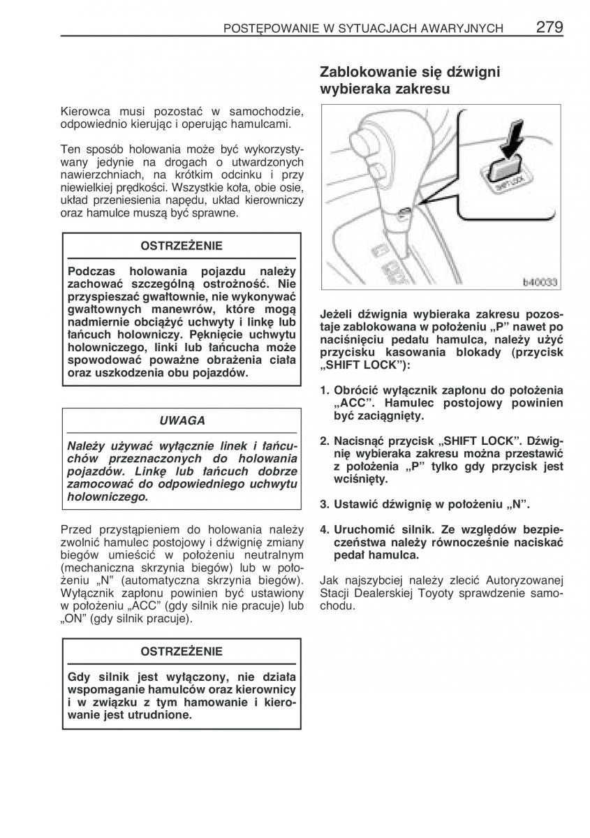 manual  Toyota Corolla Verso I 1 instrukcja / page 286