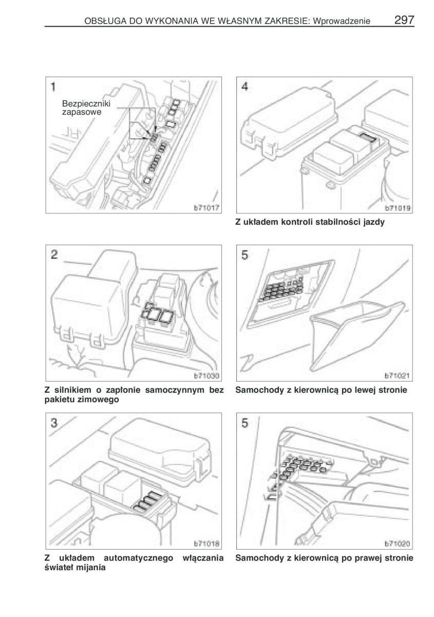 manual  Toyota Corolla Verso I 1 instrukcja / page 304