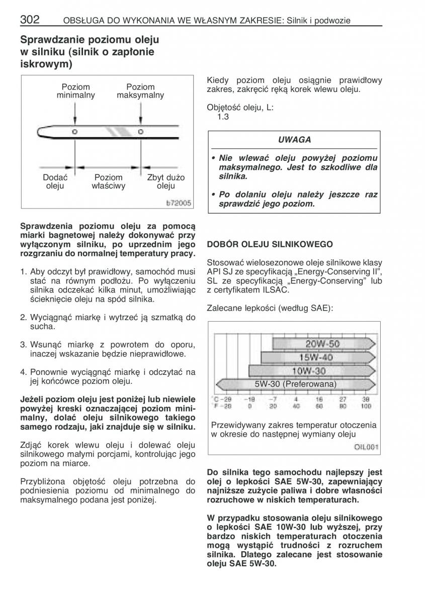 manual  Toyota Corolla Verso I 1 instrukcja / page 309