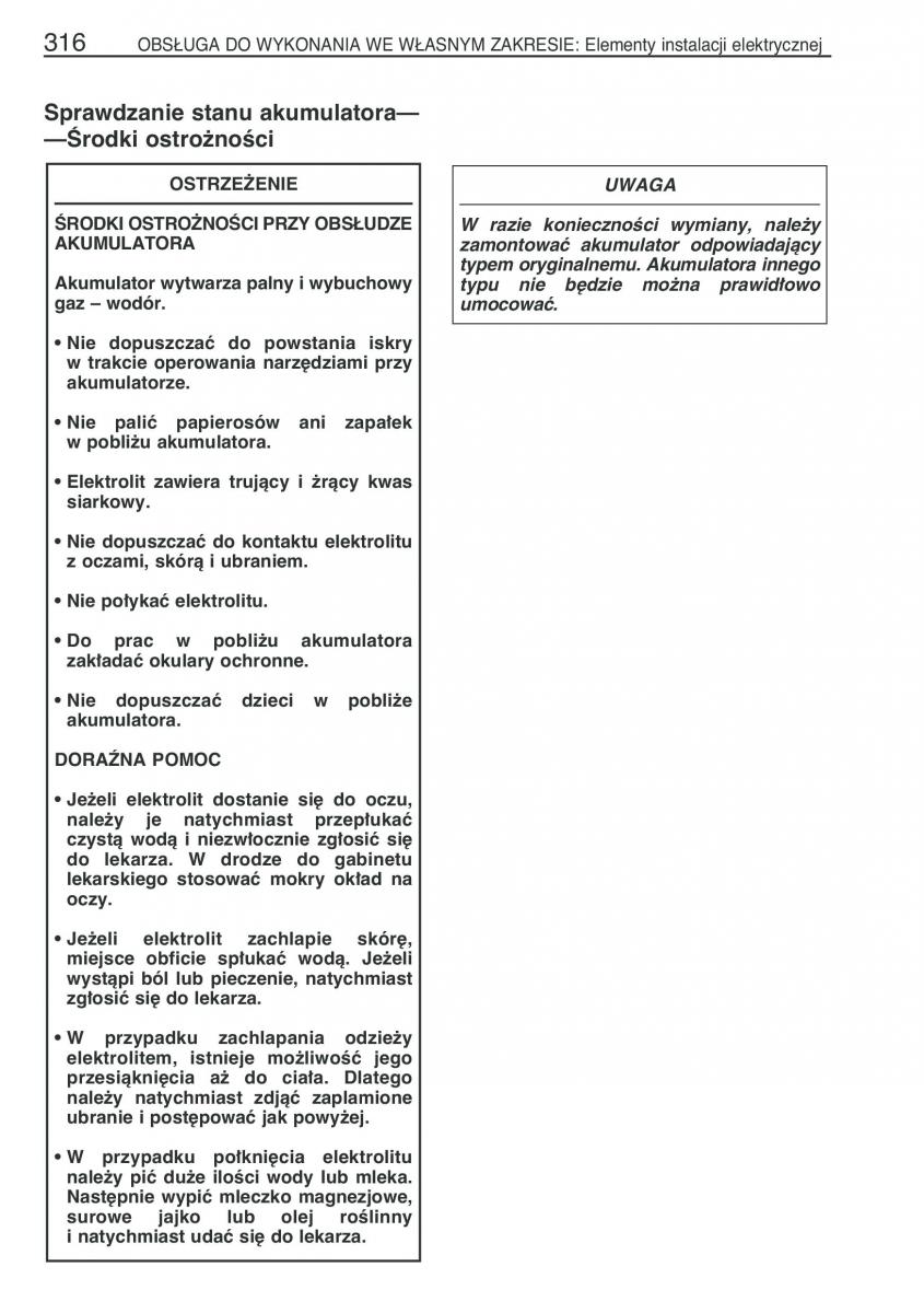 manual  Toyota Corolla Verso I 1 instrukcja / page 323