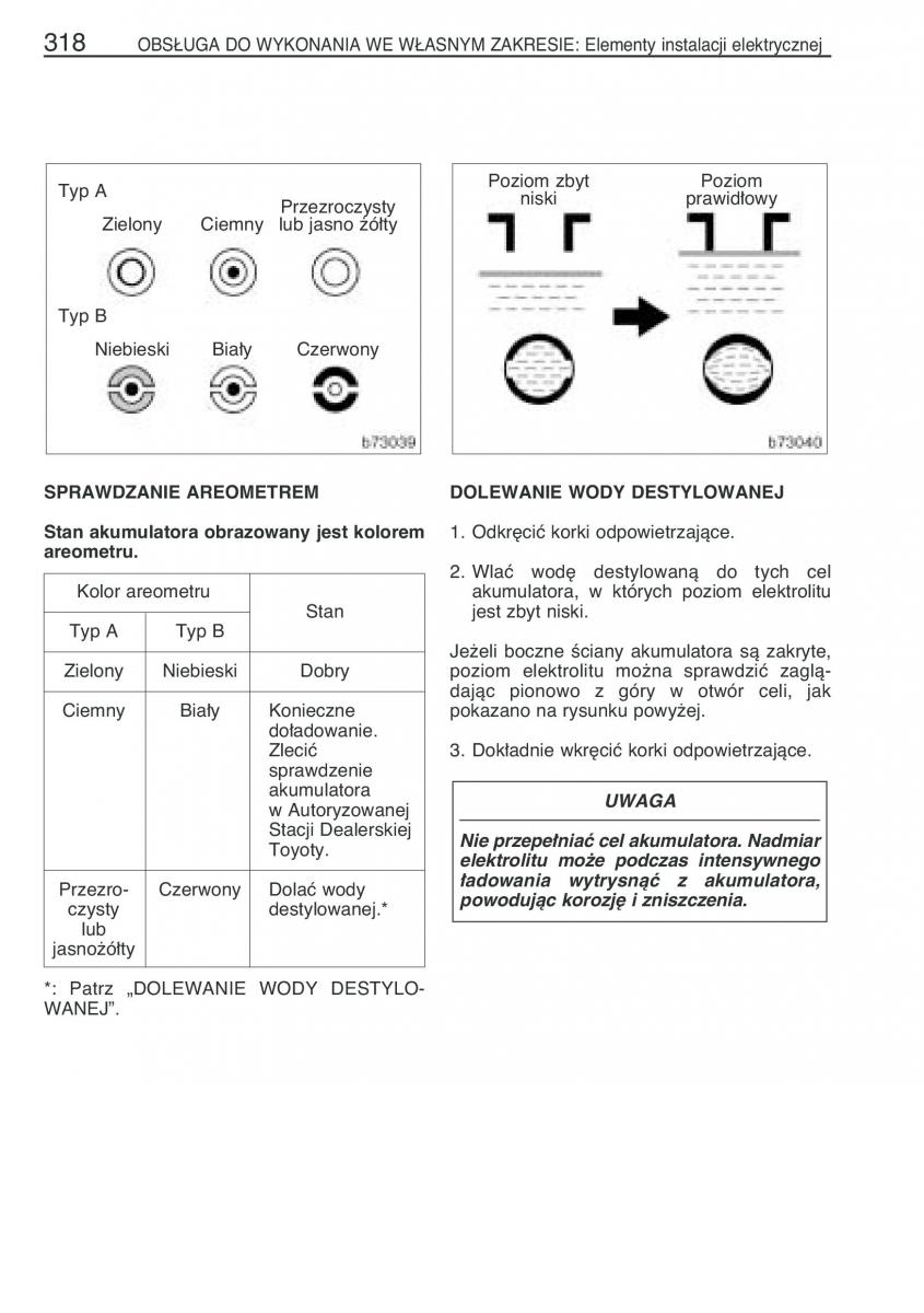 manual  Toyota Corolla Verso I 1 instrukcja / page 325
