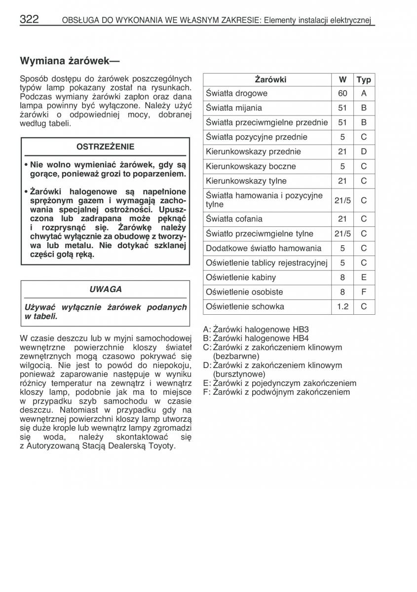manual  Toyota Corolla Verso I 1 instrukcja / page 329