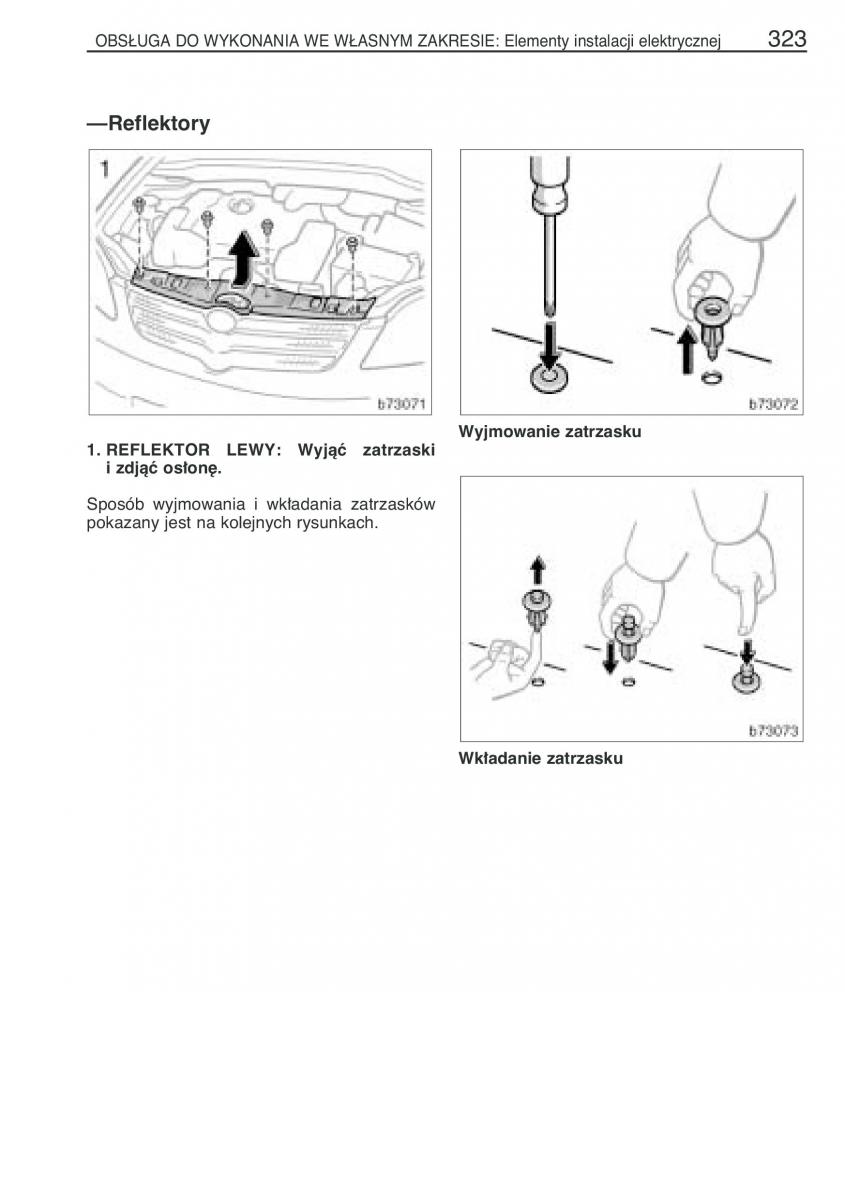 manual  Toyota Corolla Verso I 1 instrukcja / page 330