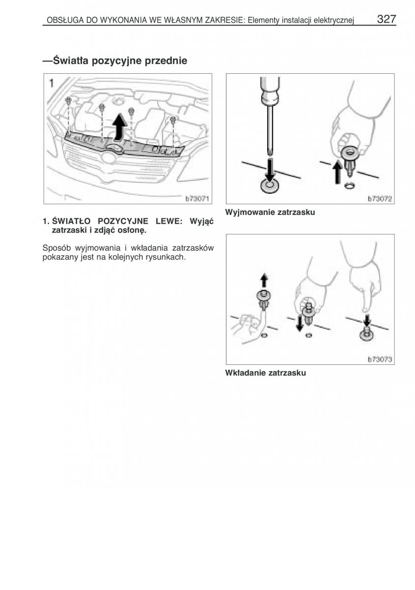 manual  Toyota Corolla Verso I 1 instrukcja / page 334