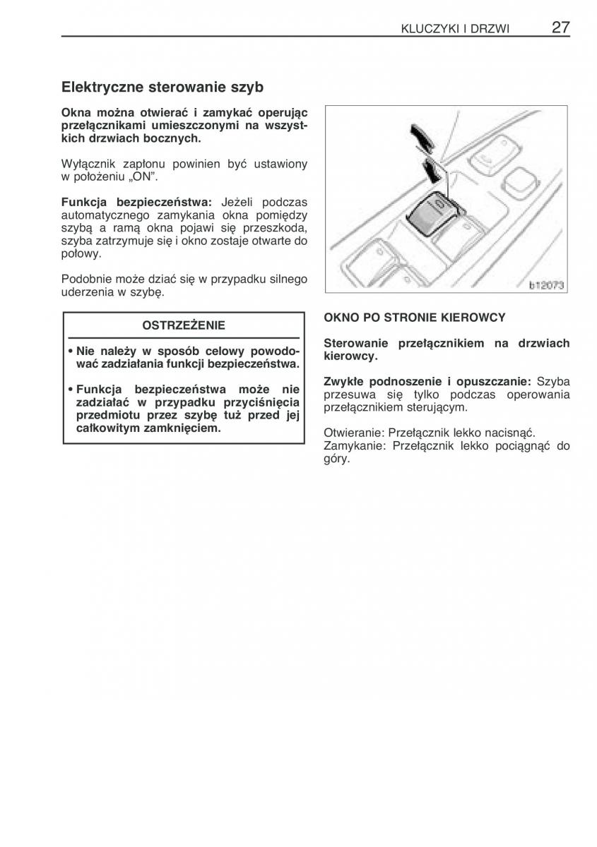 manual  Toyota Corolla Verso I 1 instrukcja / page 34