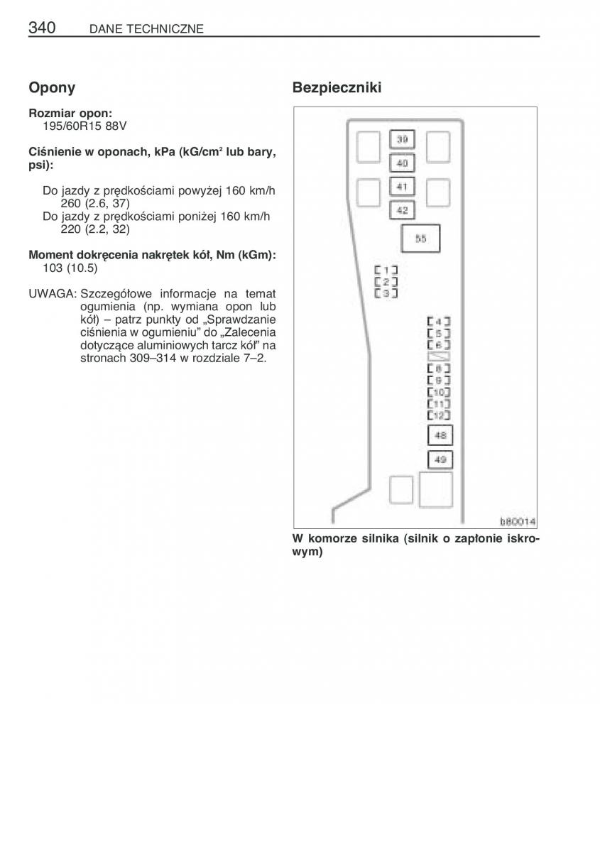 Toyota Corolla Verso I 1 instrukcja obslugi / page 347