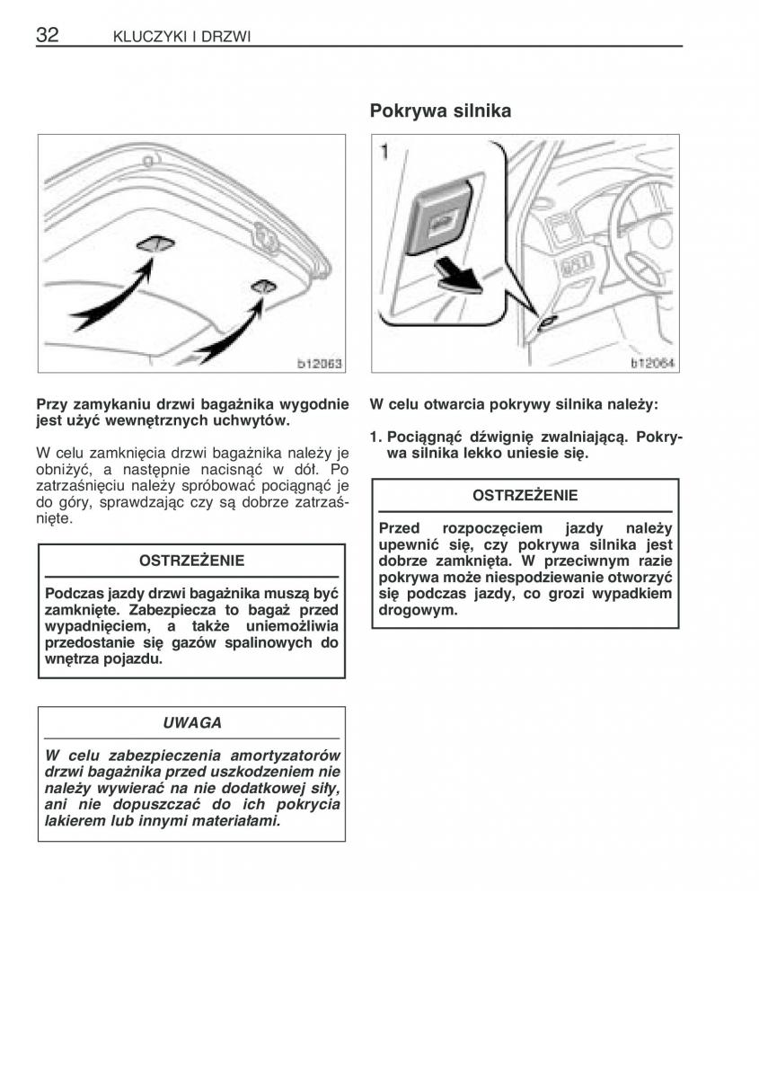 manual  Toyota Corolla Verso I 1 instrukcja / page 39