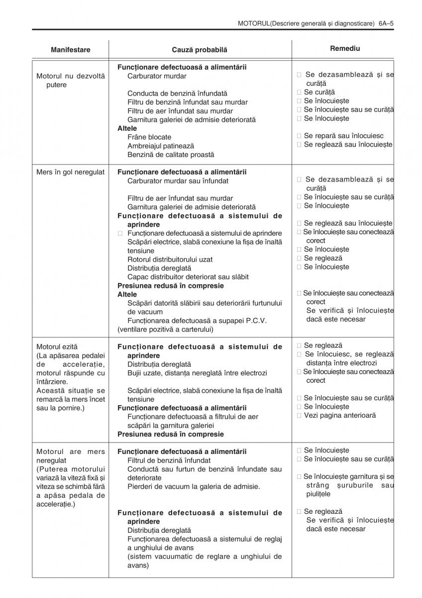 manual  Daewoo Tico service book ksiazka serwisowa / page 81