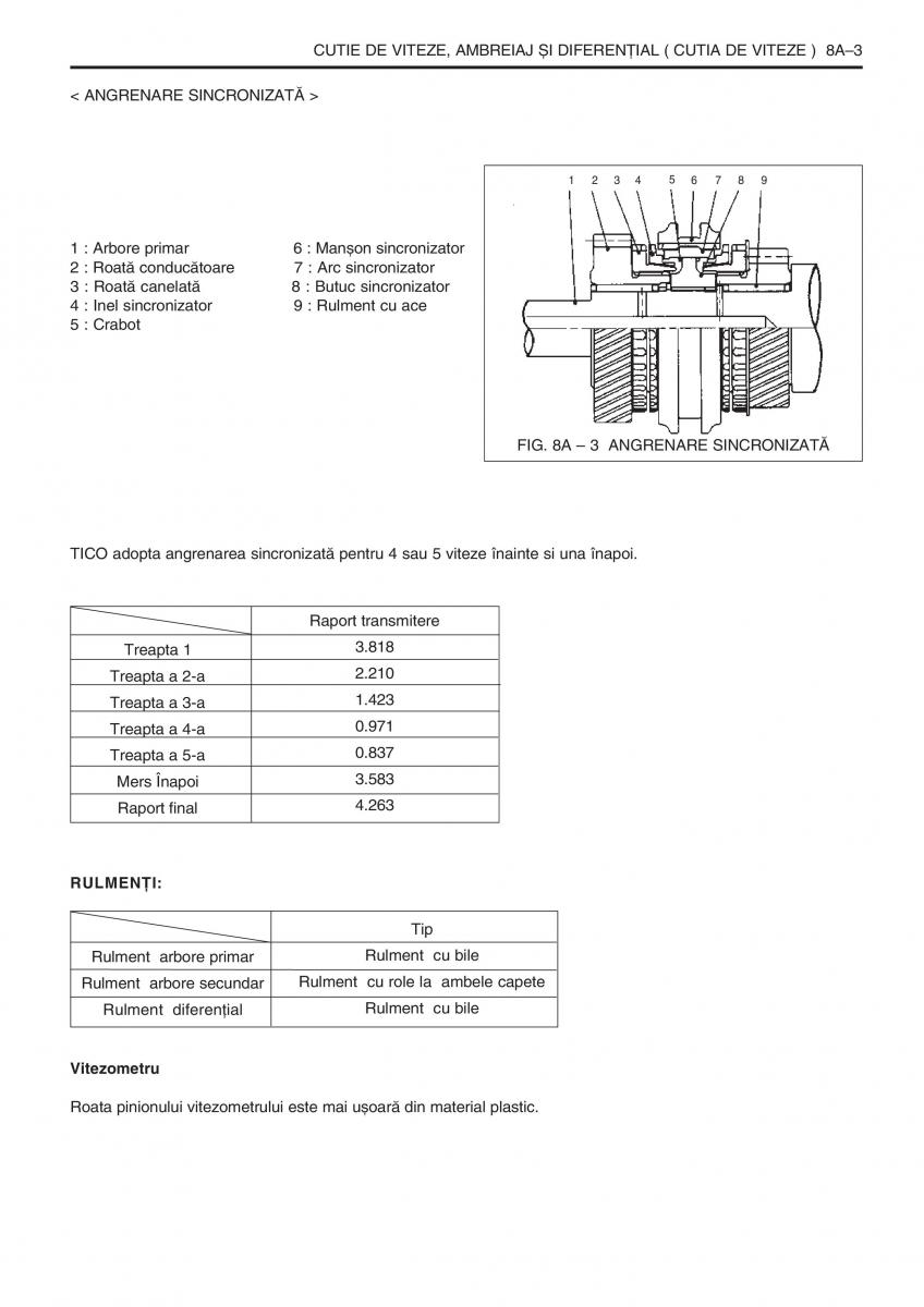 manual  Daewoo Tico service book ksiazka serwisowa / page 209