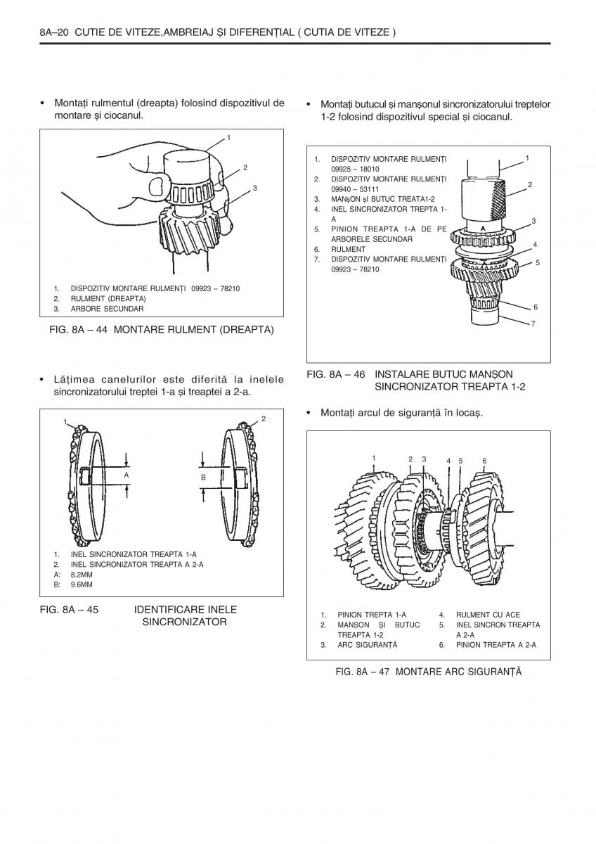 manual  Daewoo Tico service book ksiazka serwisowa / page 226