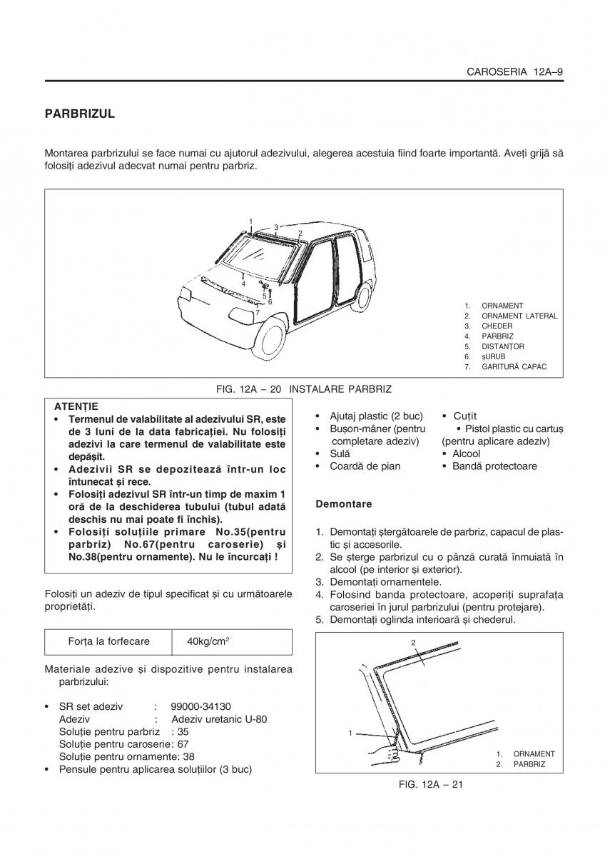 Daewoo Tico service book ksiazka serwisowa / page 290