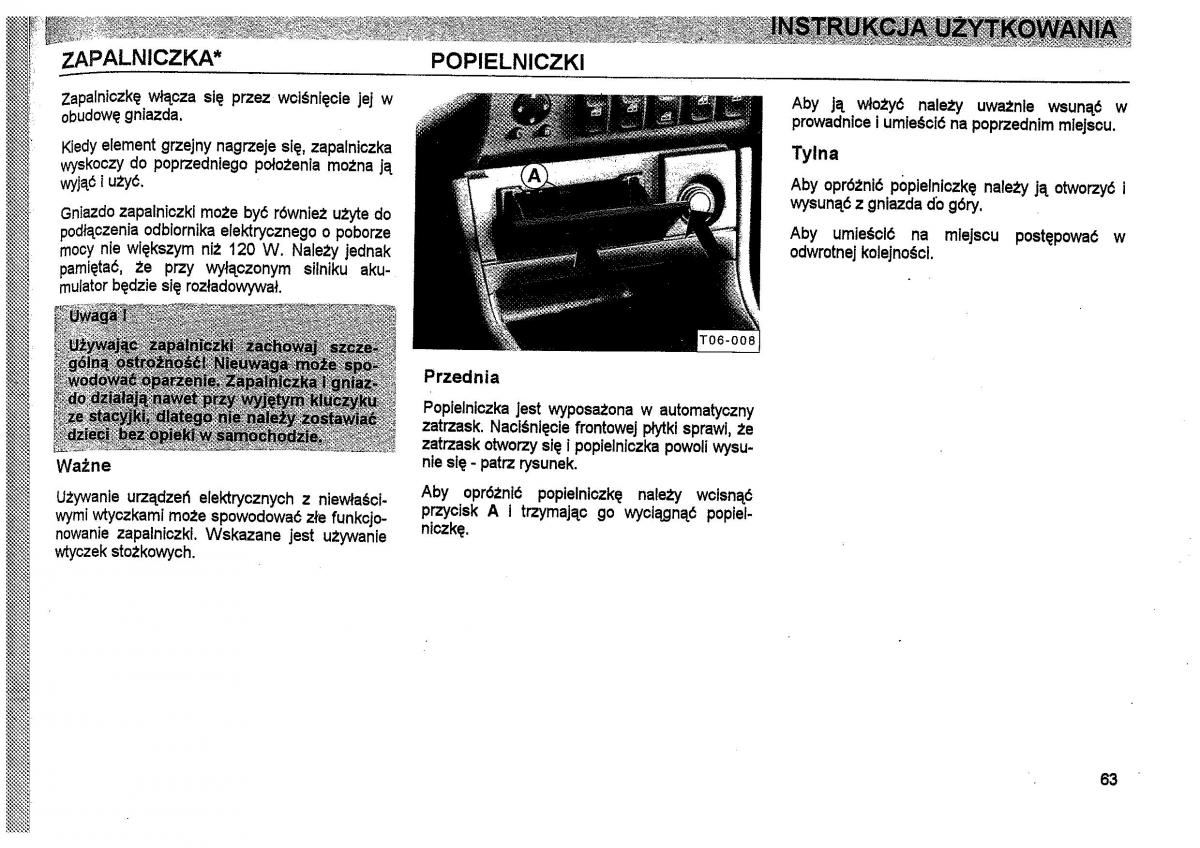 Seat Toledo I 1 instrukcja obslugi / page 66