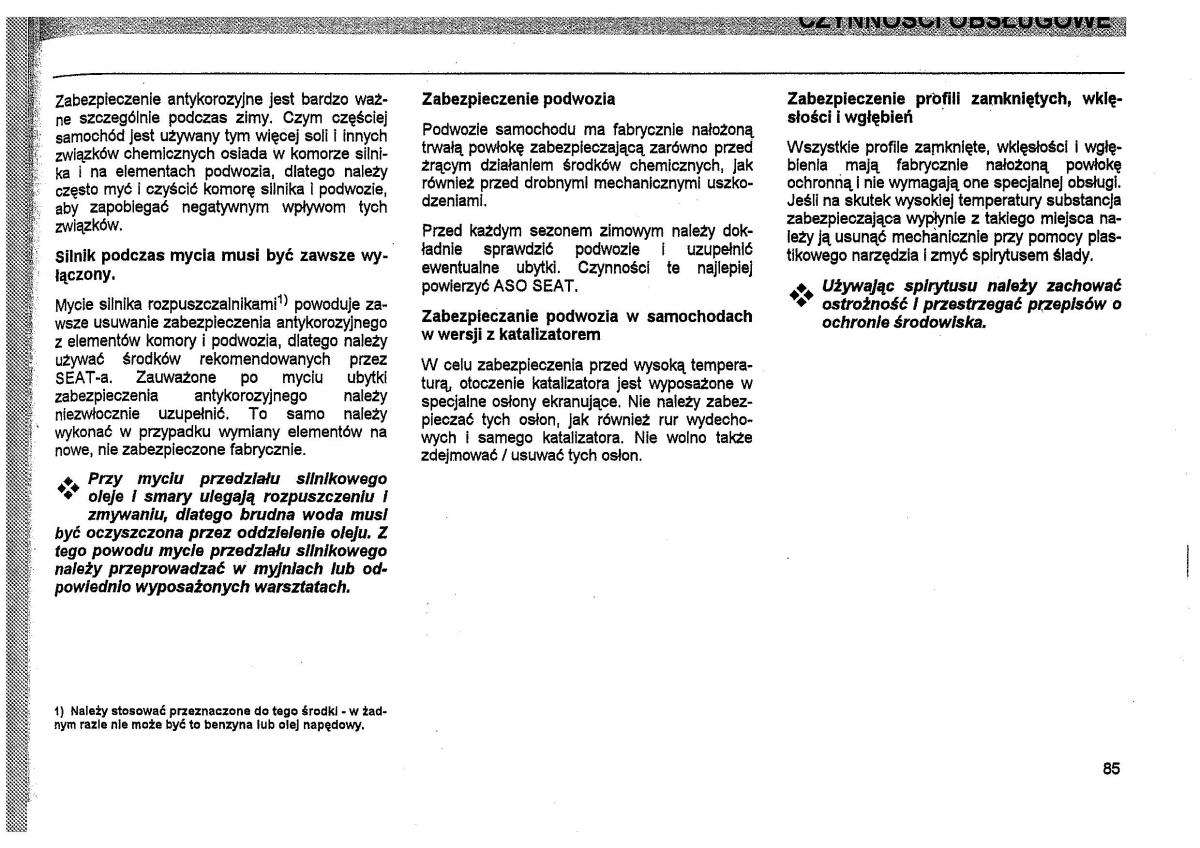 Seat Toledo I 1 instrukcja obslugi / page 88