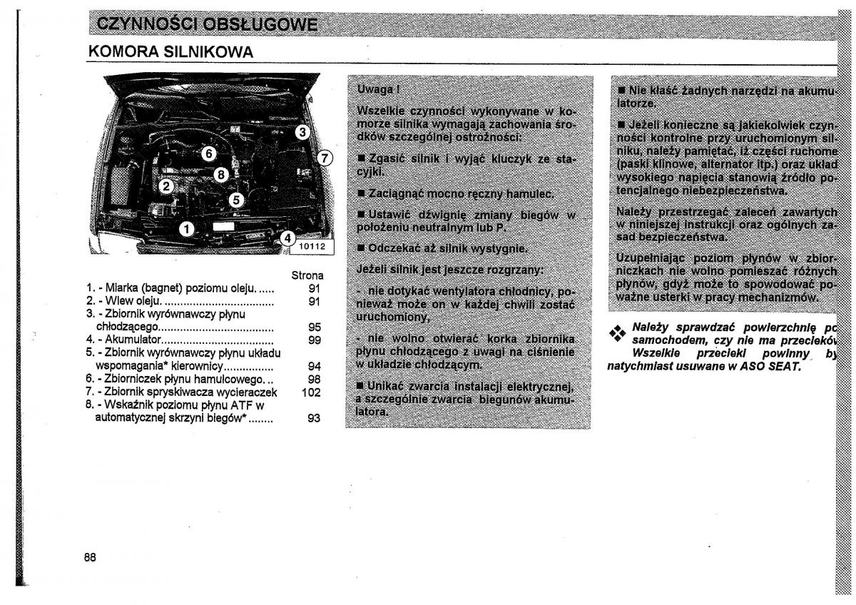 Seat Toledo I 1 instrukcja obslugi / page 91