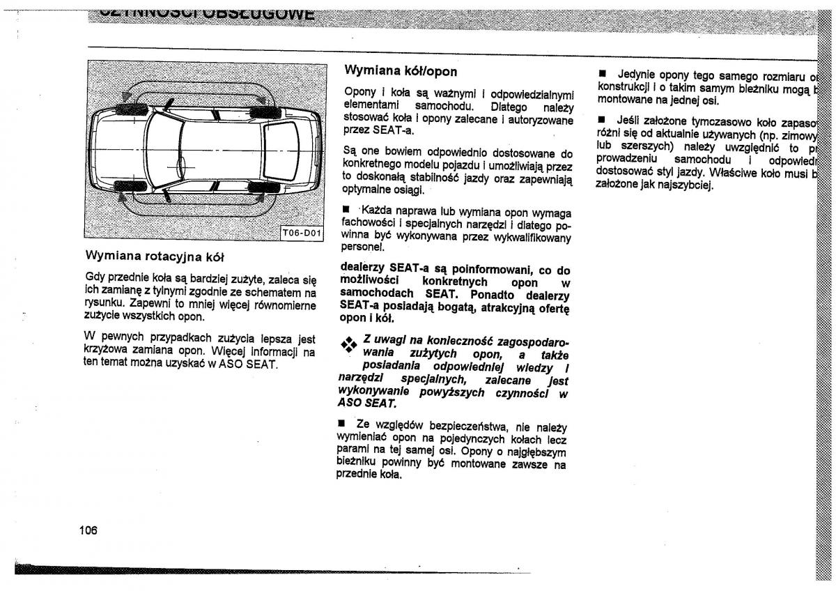 Seat Toledo I 1 instrukcja obslugi / page 109