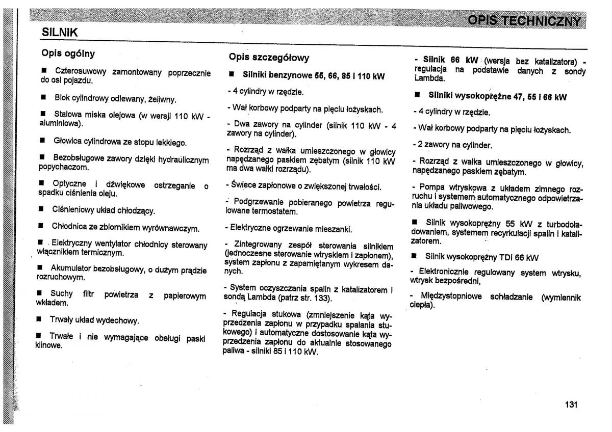 Seat Toledo I 1 instrukcja obslugi / page 134