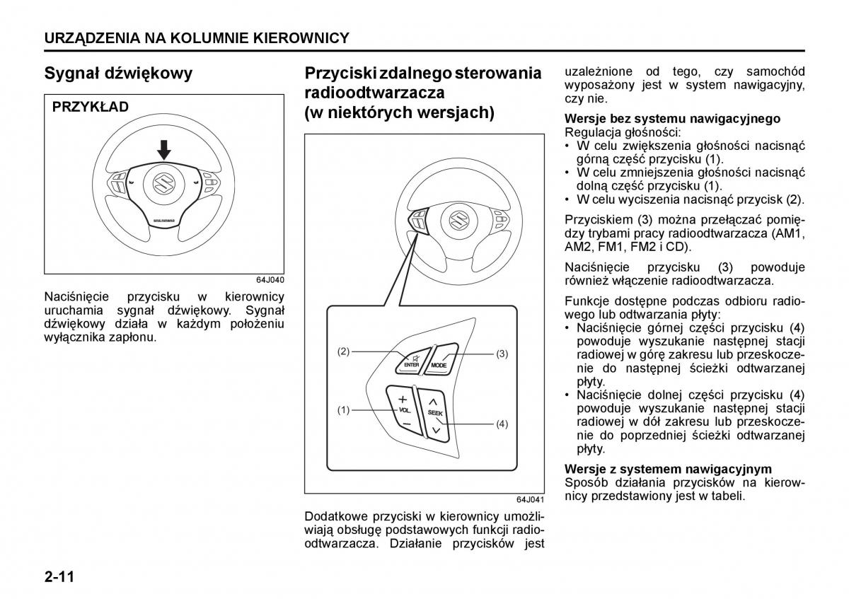 Suzuki Grand Vitara II 2 instrukcja / page 68