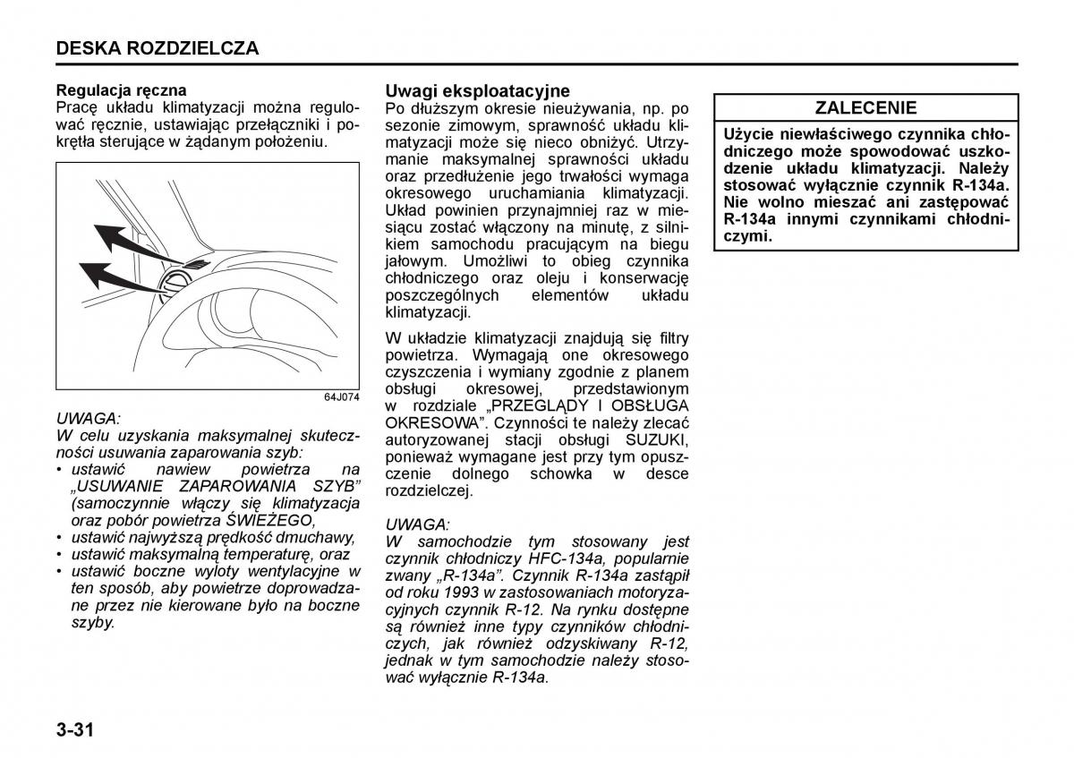 Suzuki Grand Vitara II 2 instrukcja obslugi / page 102