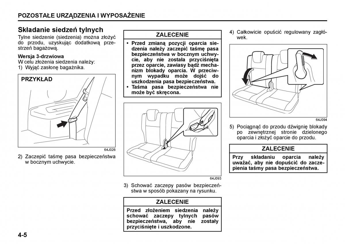 Suzuki Grand Vitara II 2 instrukcja / page 108