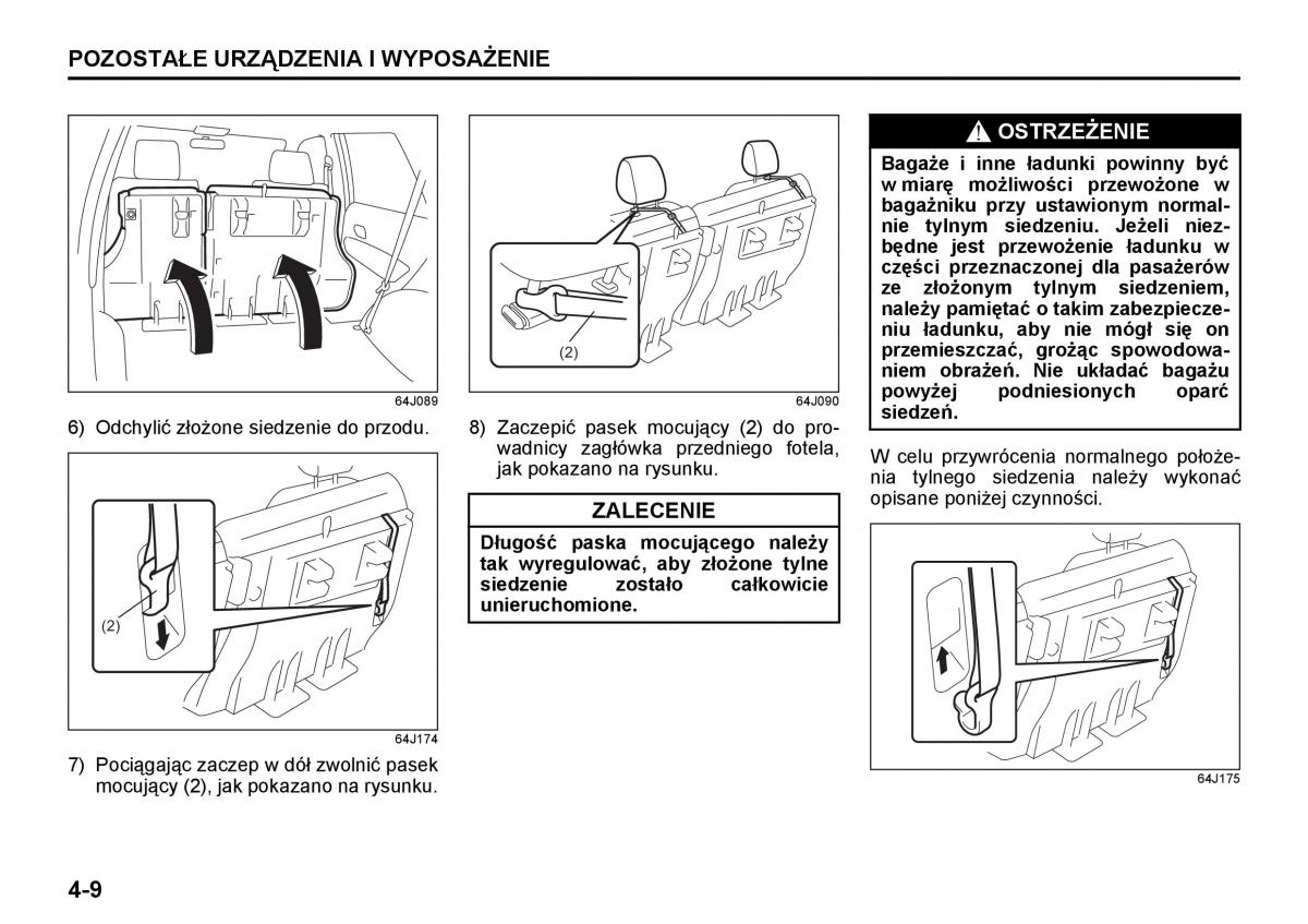 Suzuki Grand Vitara II 2 instrukcja / page 112