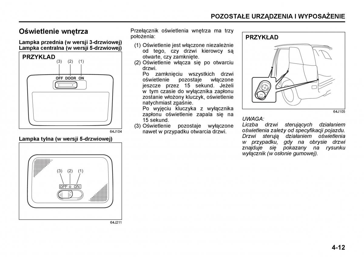 Suzuki Grand Vitara II 2 instrukcja / page 115