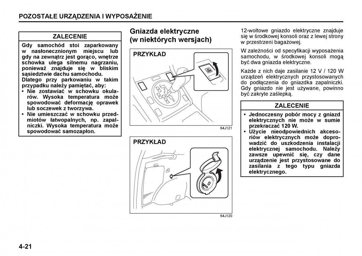 Suzuki Grand Vitara II 2 instrukcja / page 124