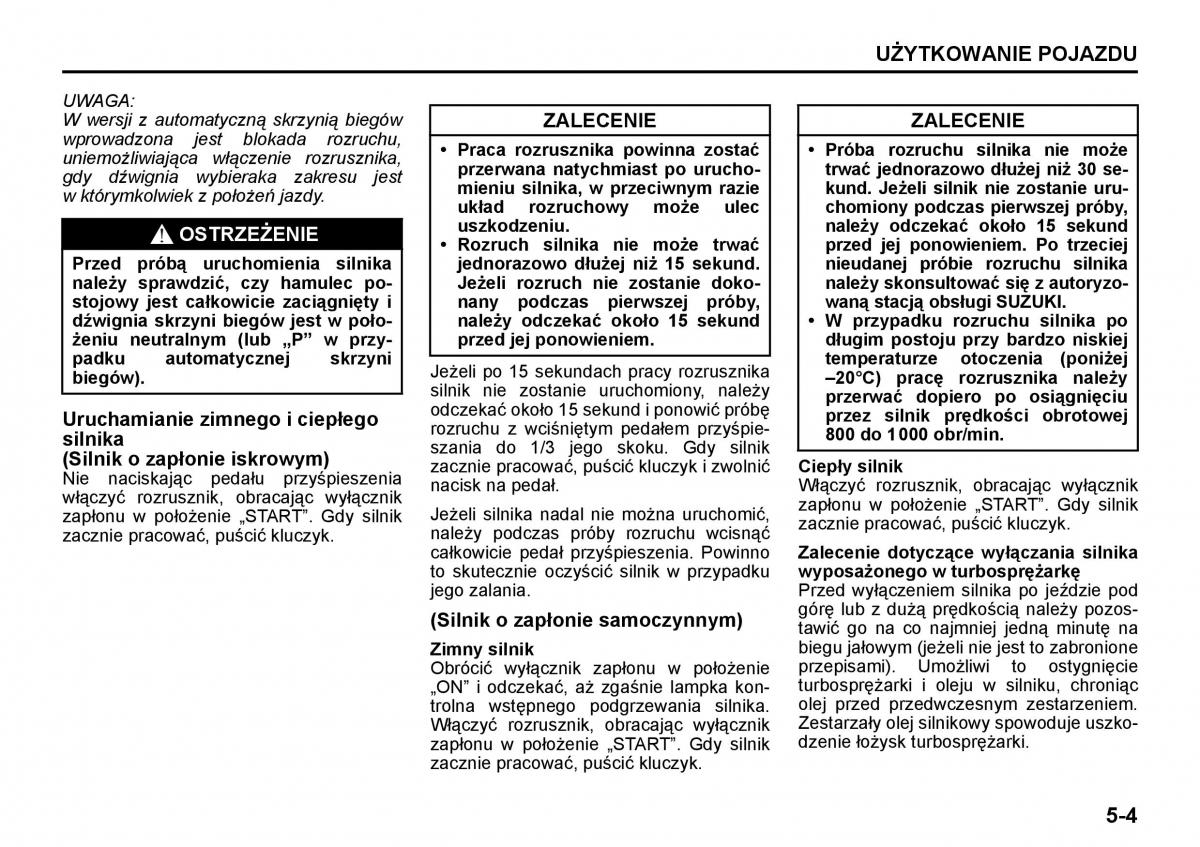 Suzuki Grand Vitara II 2 instrukcja / page 137