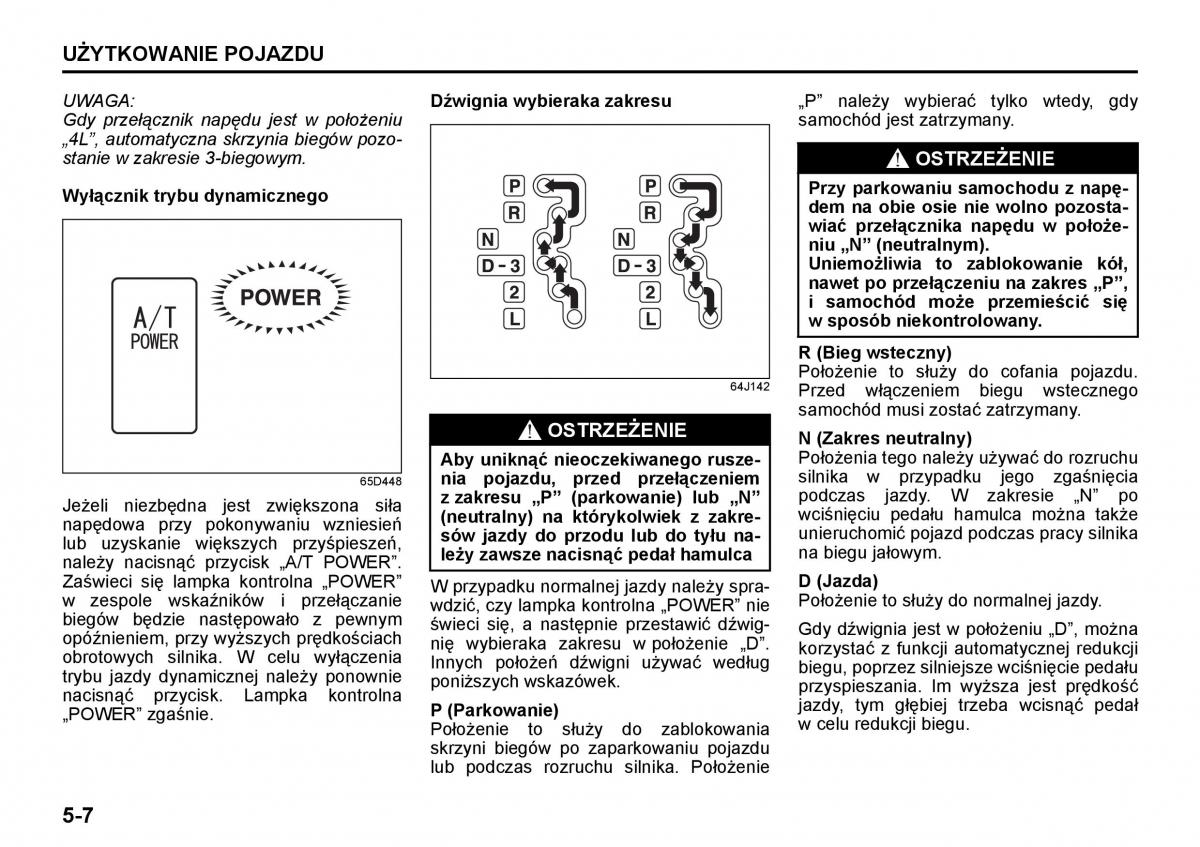 Suzuki Grand Vitara II 2 instrukcja / page 140