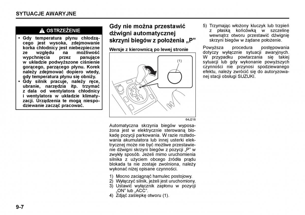 Suzuki Grand Vitara II 2 instrukcja / page 232