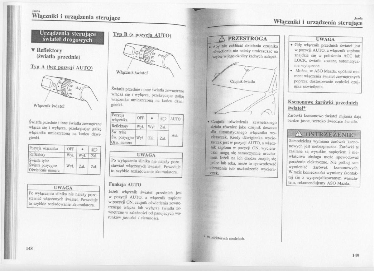 manual  Mazda 3 I 1 instrukcja / page 76