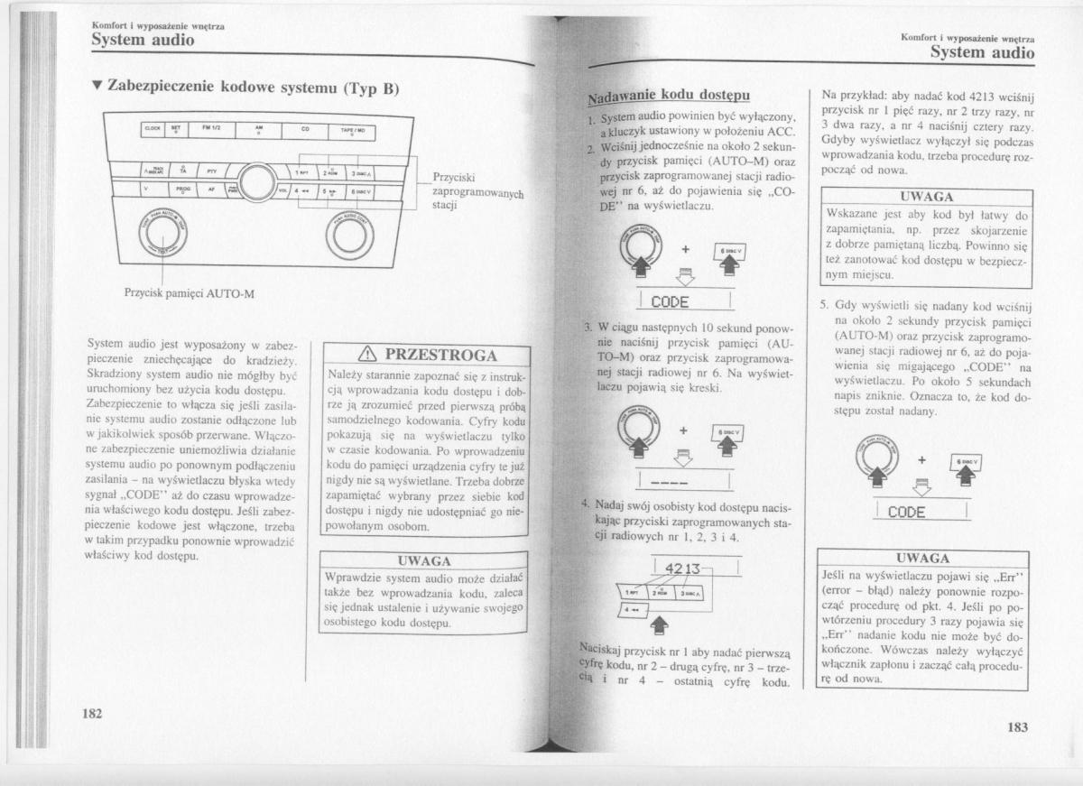 Mazda 3 I 1 instrukcja obslugi / page 93