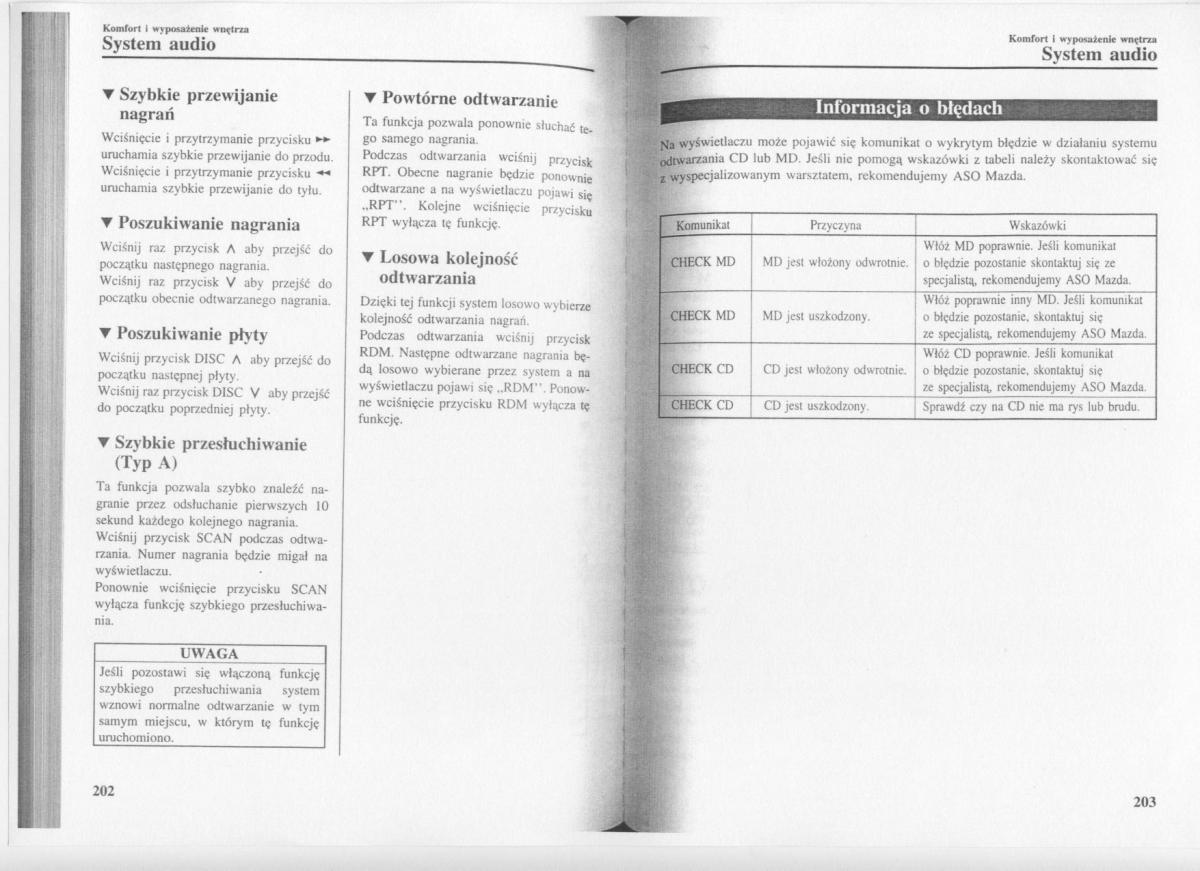 manual  Mazda 3 I 1 instrukcja / page 103