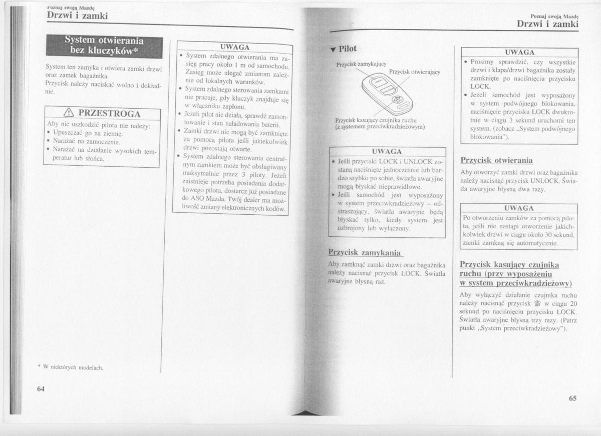 manual  Mazda 3 I 1 instrukcja / page 34