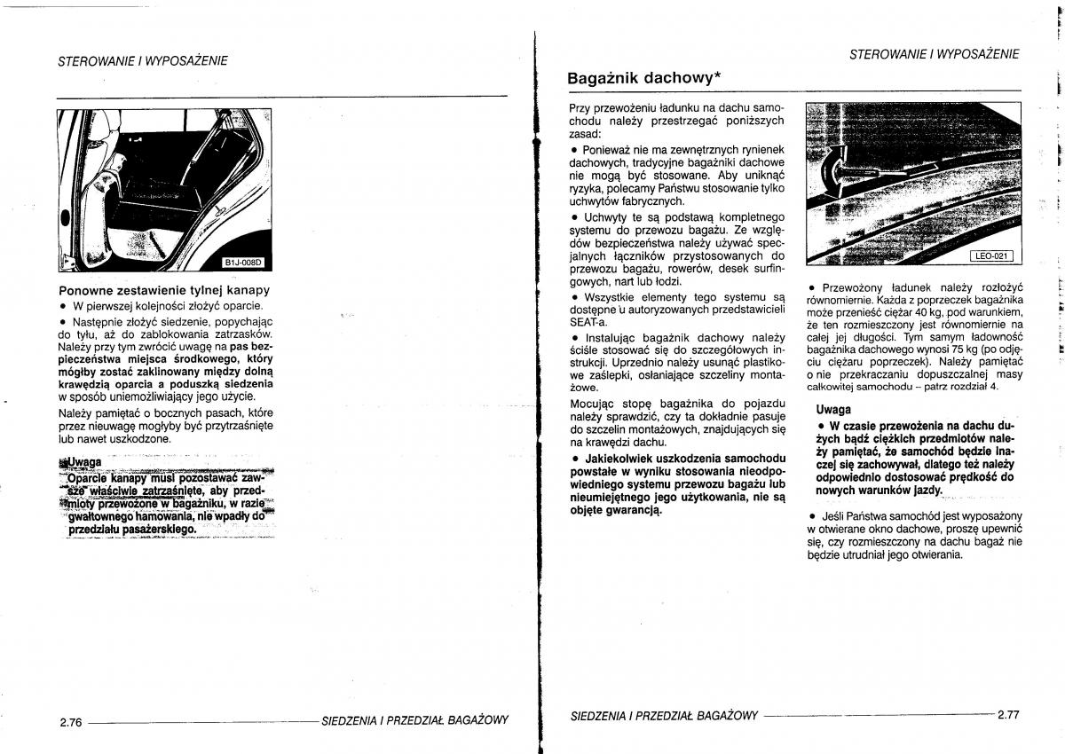 Seat Leon I 1 instrukcja obslugi / page 56