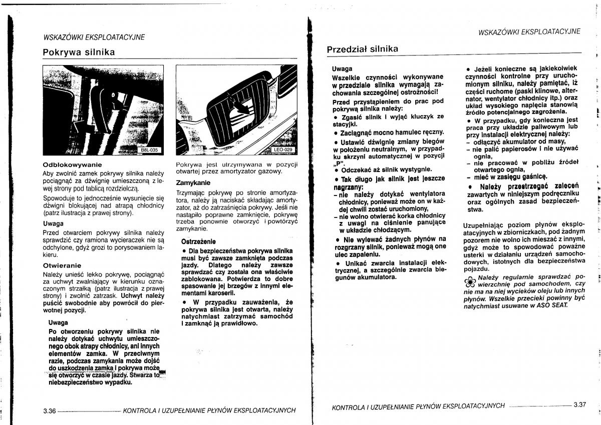 manual  Seat Leon I 1 instrukcja / page 90
